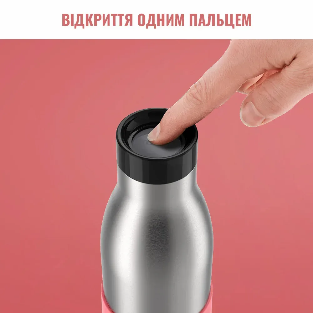 Термопляшка Tefal Bludrop Sleeve 500ml (N3110810) Coral — фото 7