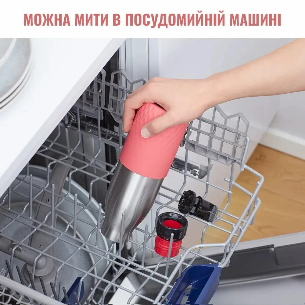 Термопляшка Tefal Bludrop Sleeve 500ml (N3110810) Coral — фото 11
