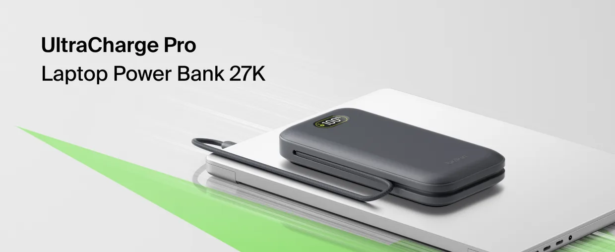 Power Bank Belkin 27000mAh 240W Grey (BPB040HQCH) — фото 2