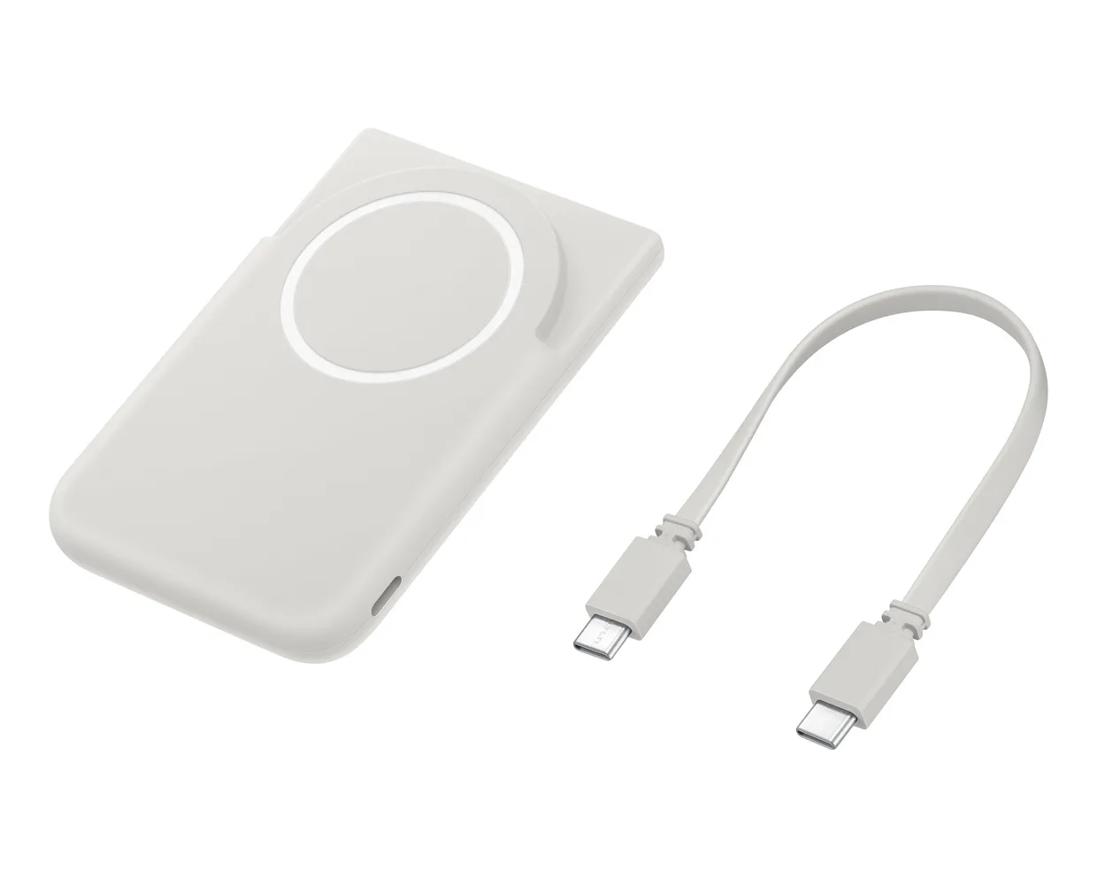 Power Bank Samsung Magnet Wireless Battery Pack 5000mAh Light Gray (EB-U2500XJEGWW) — фото 5