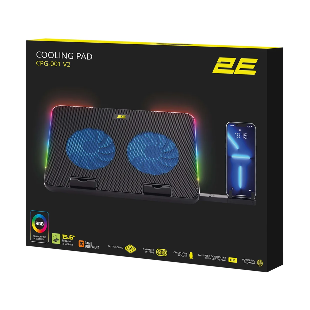 Охлаждающая подставка для ноутбука 2E Gaming CPG-001 V2 (2E-CPG-001V2) — фото 5