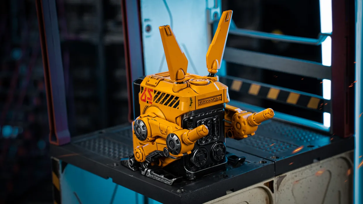 Мережевий зарядний пристрій GravaStar Alpha65 65 Вт GaN 2×USB-C + USB-A War-Damaged Yellow — фото 7