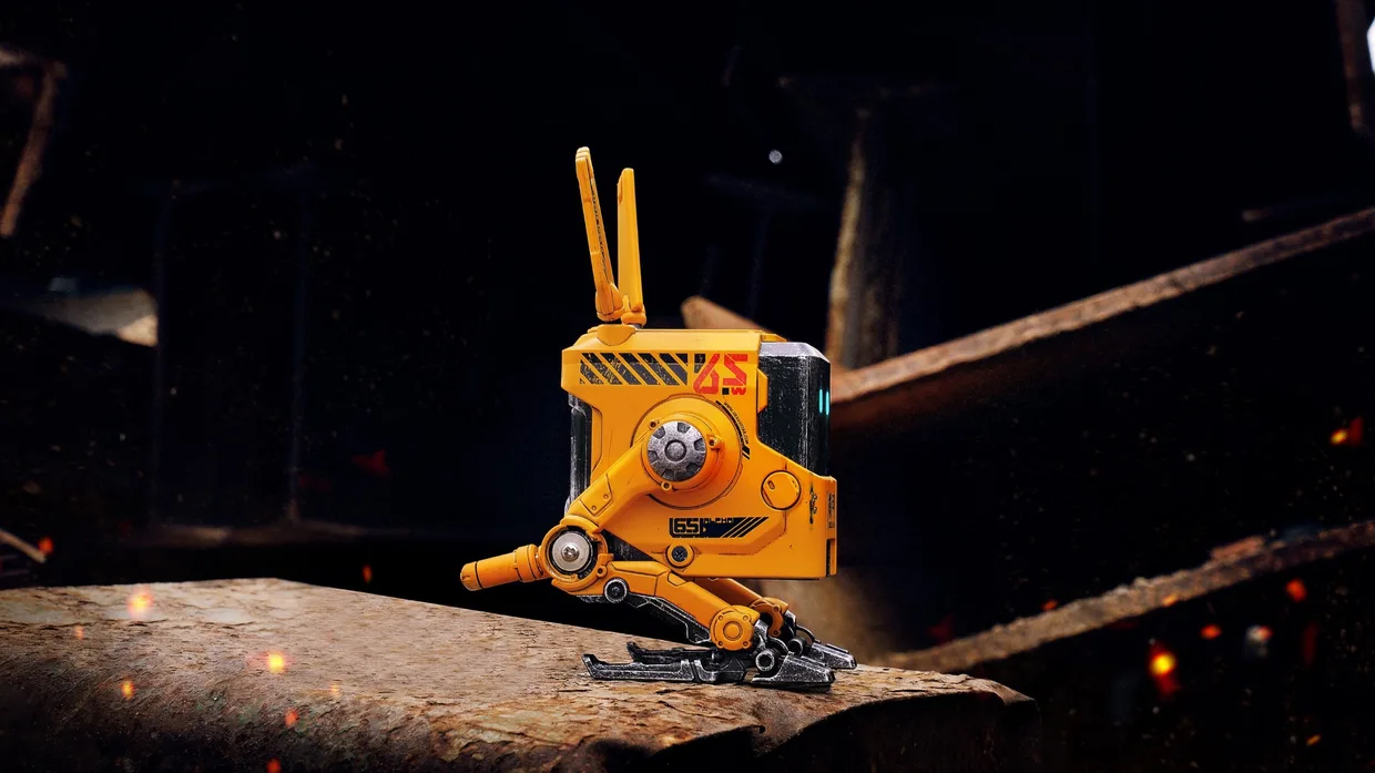 Мережевий зарядний пристрій GravaStar Alpha65 65 Вт GaN 2×USB-C + USB-A War-Damaged Yellow — фото 18