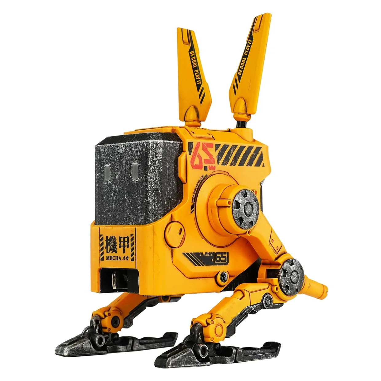 Мережевий зарядний пристрій GravaStar Alpha65 65 Вт GaN 2×USB-C + USB-A War-Damaged Yellow — фото 32