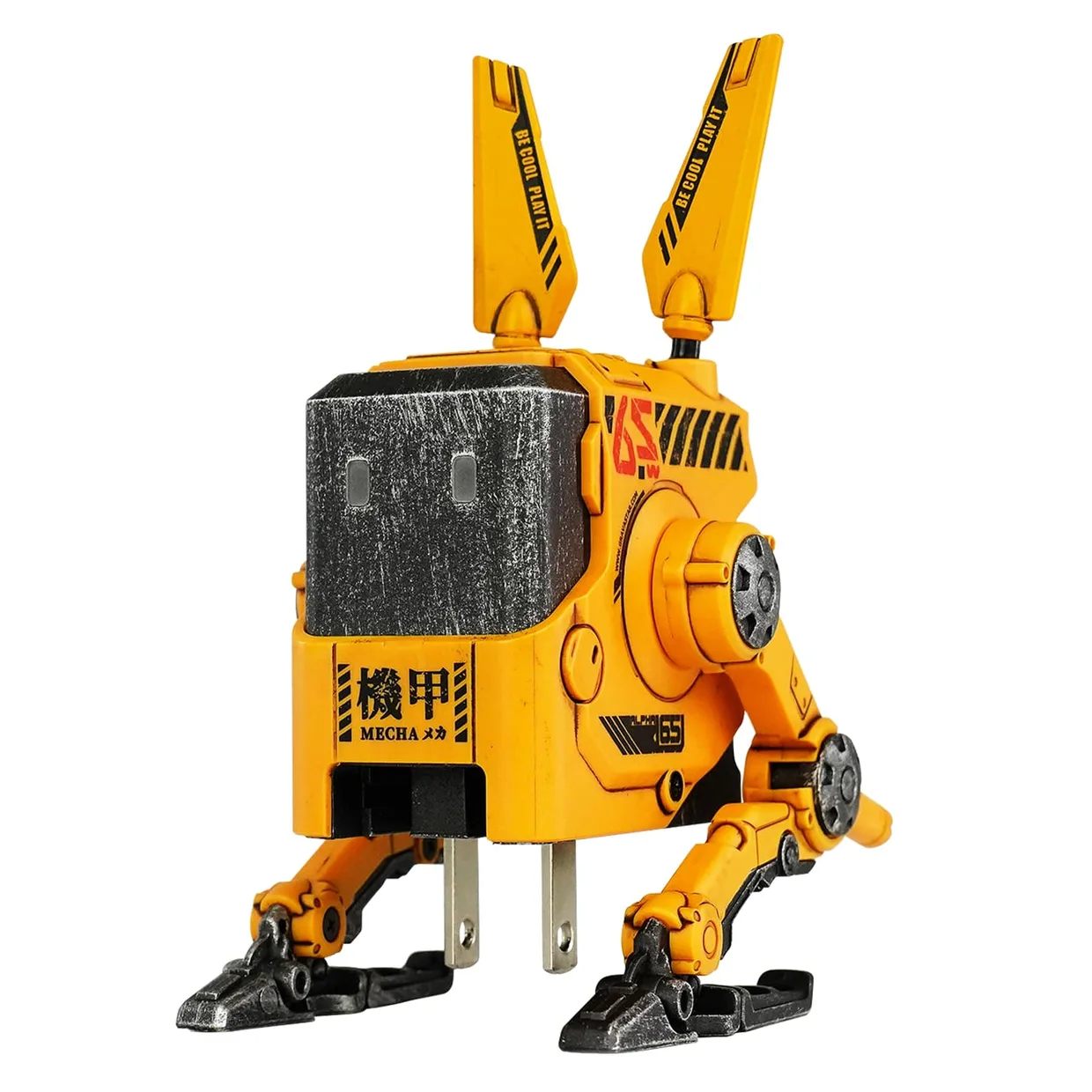 Мережевий зарядний пристрій GravaStar Alpha65 65 Вт GaN 2×USB-C + USB-A War-Damaged Yellow — фото 36