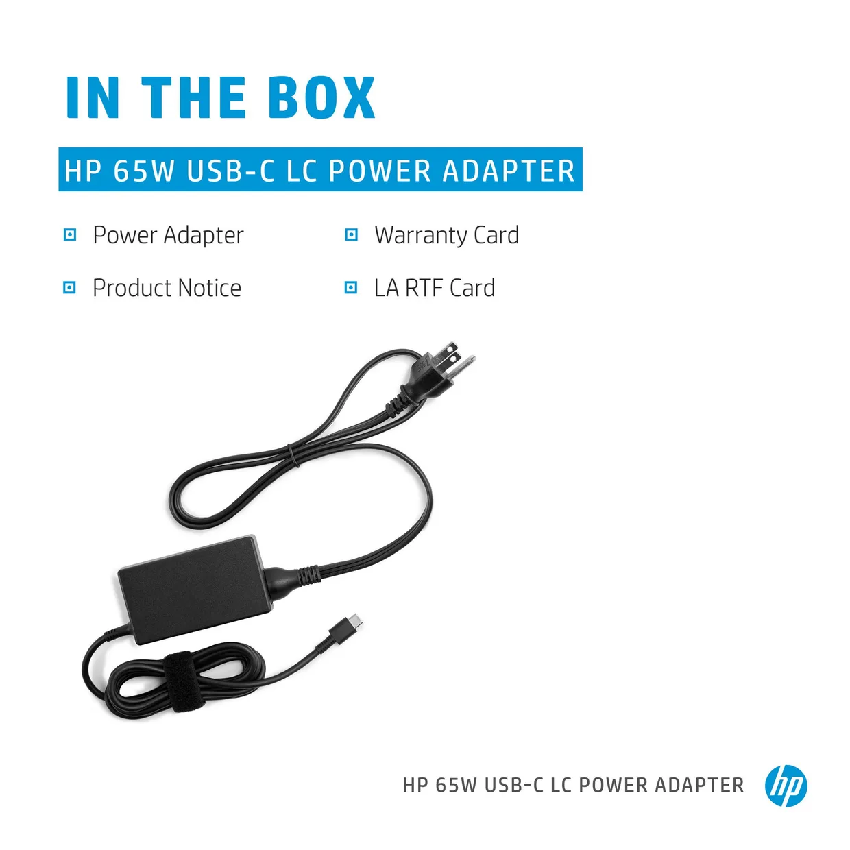 Блок питания HP 65W USB-C LC Power Adapter (1P3K6AA) — фото 2