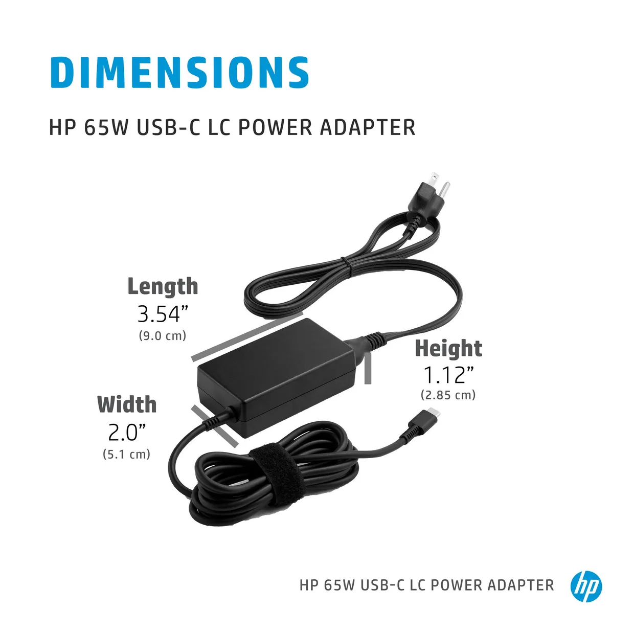 Блок питания HP 65W USB-C LC Power Adapter (1P3K6AA) — фото 3
