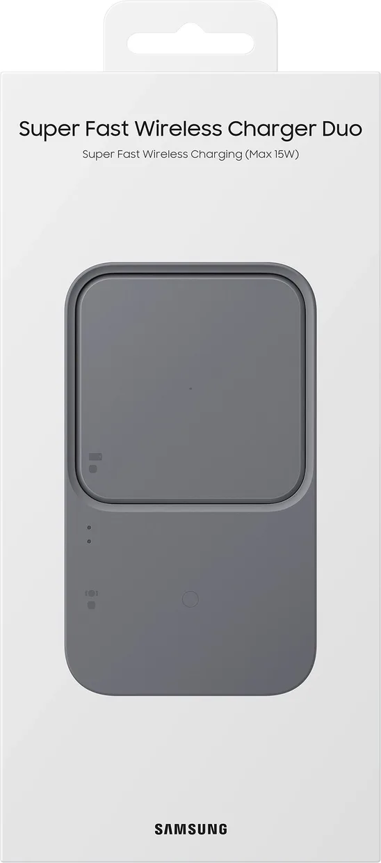 Бездротовий зарядний пристрій Samsung Duo 15W Dark Gray (EP-P5400BBEGEU) — фото 7