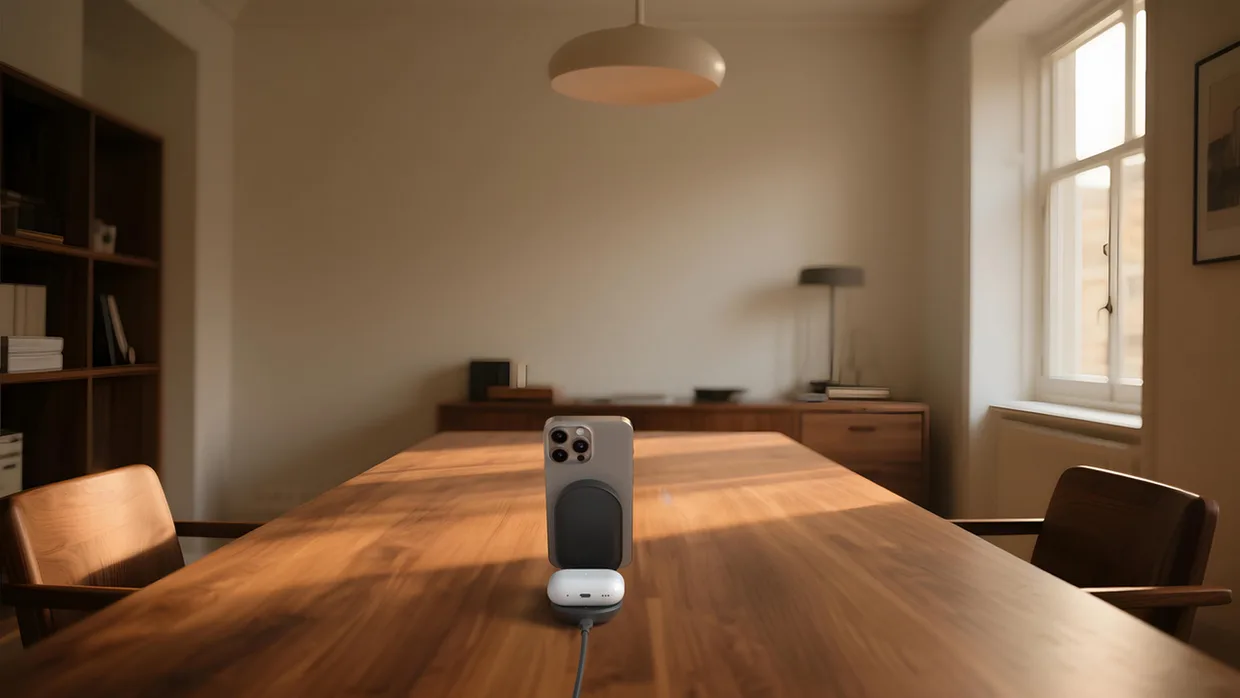 Беспроводное зарядное устройство Belkin UltraCharge 2-в-1 складной 25W Black (WIZ039KQBK) — фото 4