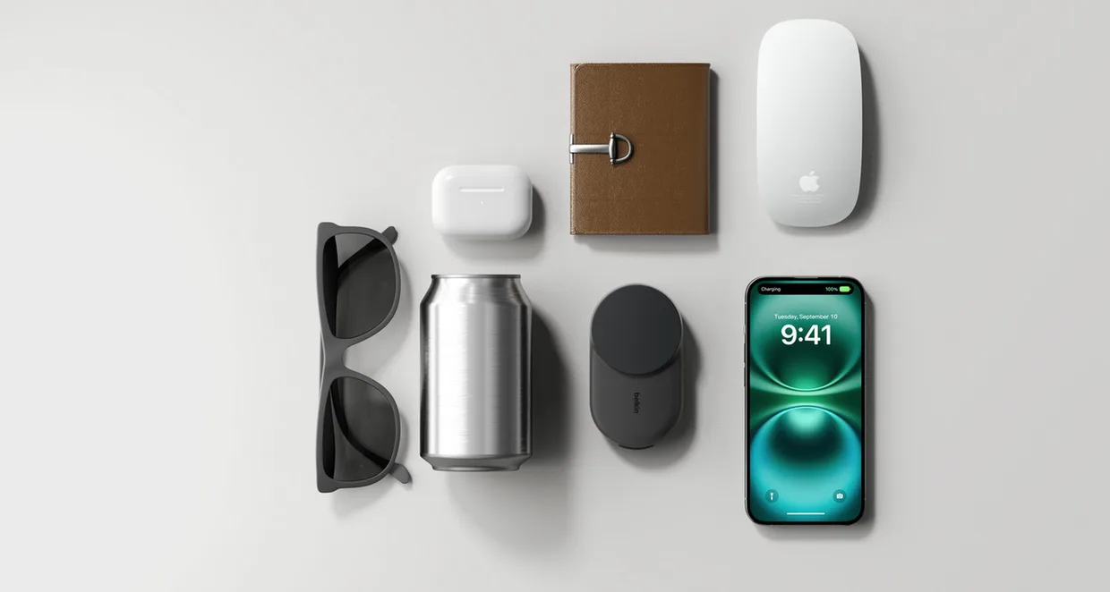 Беспроводное зарядное устройство Belkin UltraCharge 2-в-1 складной 25W Black (WIZ039KQBK) — фото 6