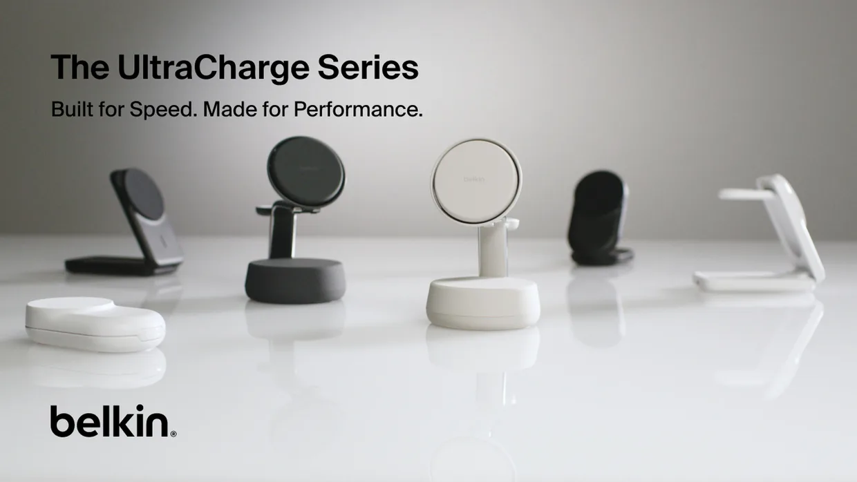 Беспроводное зарядное устройство Belkin UltraCharge 2-в-1 складной 25W Black (WIZ039KQBK) — фото 16
