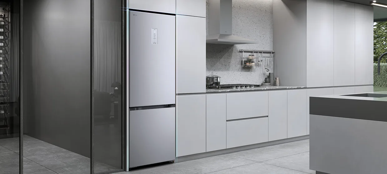 Холодильник з нижньою морозильною камерою LG GC-B509EMTM — фото 3