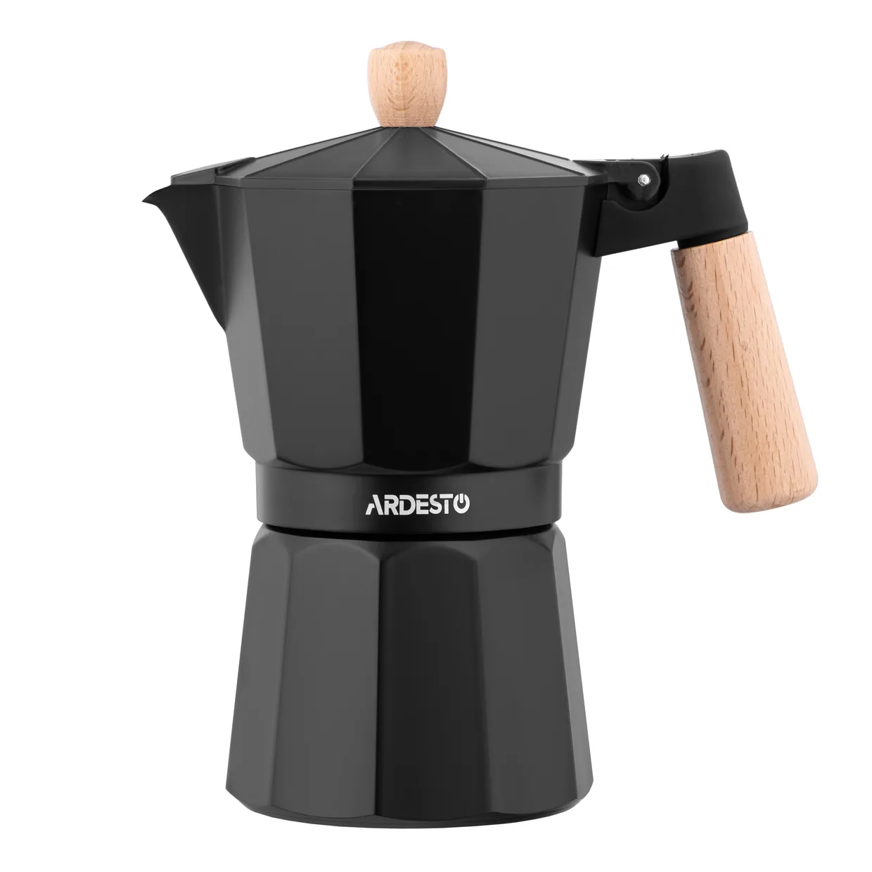 Гейзерна кавоварка Ardesto Midori 240 мл на 6 чашок (AR8104W)