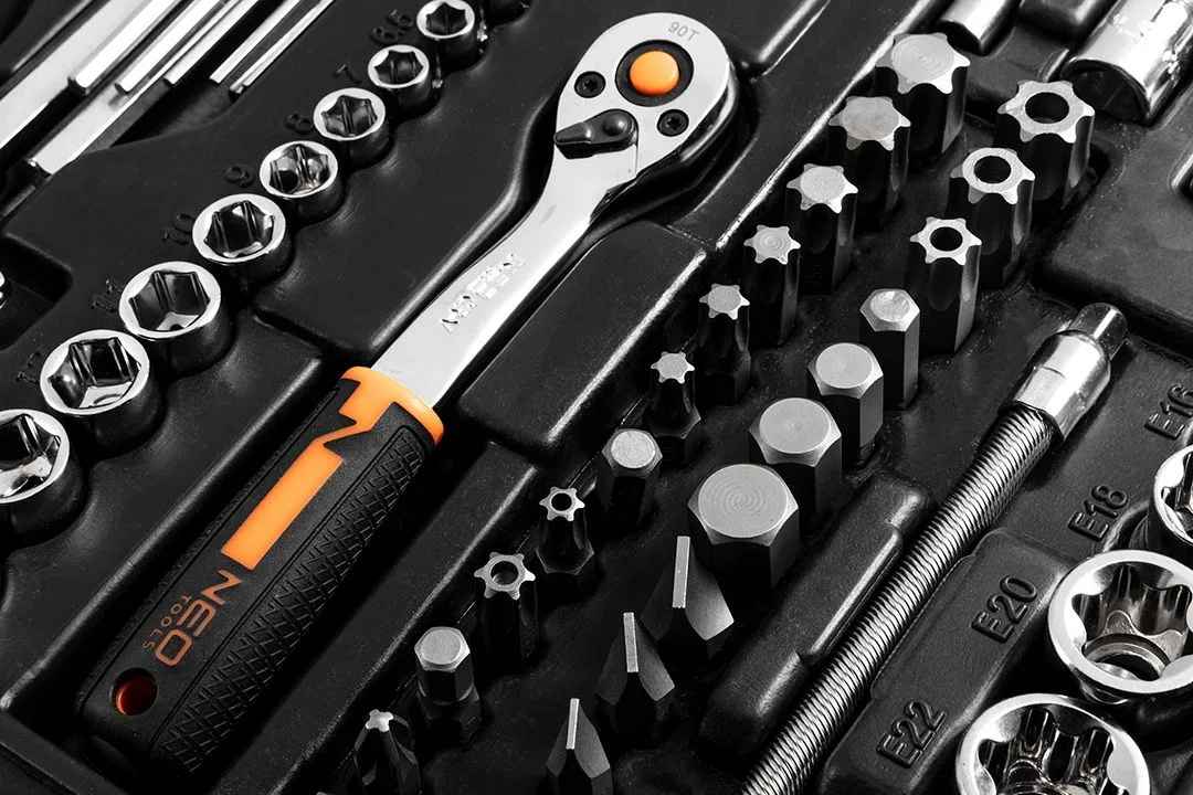 Набор инструментов Neo Tools 1/2", 1/4", 3/8" 233 шт. (10-078) — фото 4