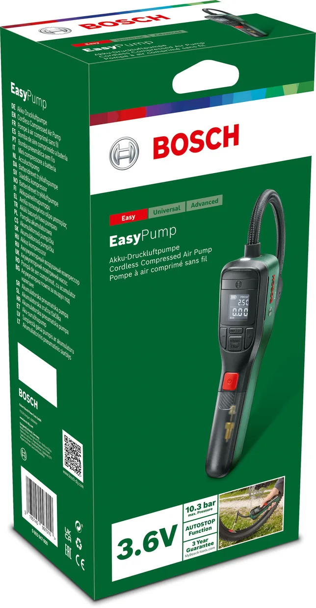 Компресор акумуляторний Bosch EasyPump 3,6 В (0.603.947.000) — фото 20