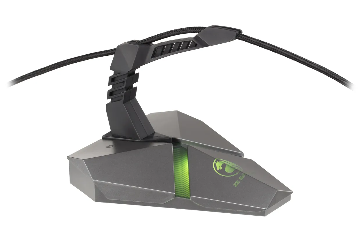Держатель кабеля мыши 2E Gaming Scorpio 4-в-1 с USB-хабом и LED серый (2E-MB001U)