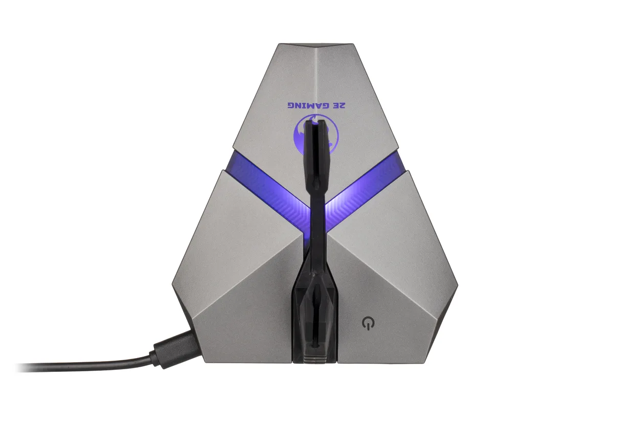 Держатель кабеля мыши 2E Gaming Scorpio 4-в-1 с USB-хабом и LED серый (2E-MB001U) — фото 9