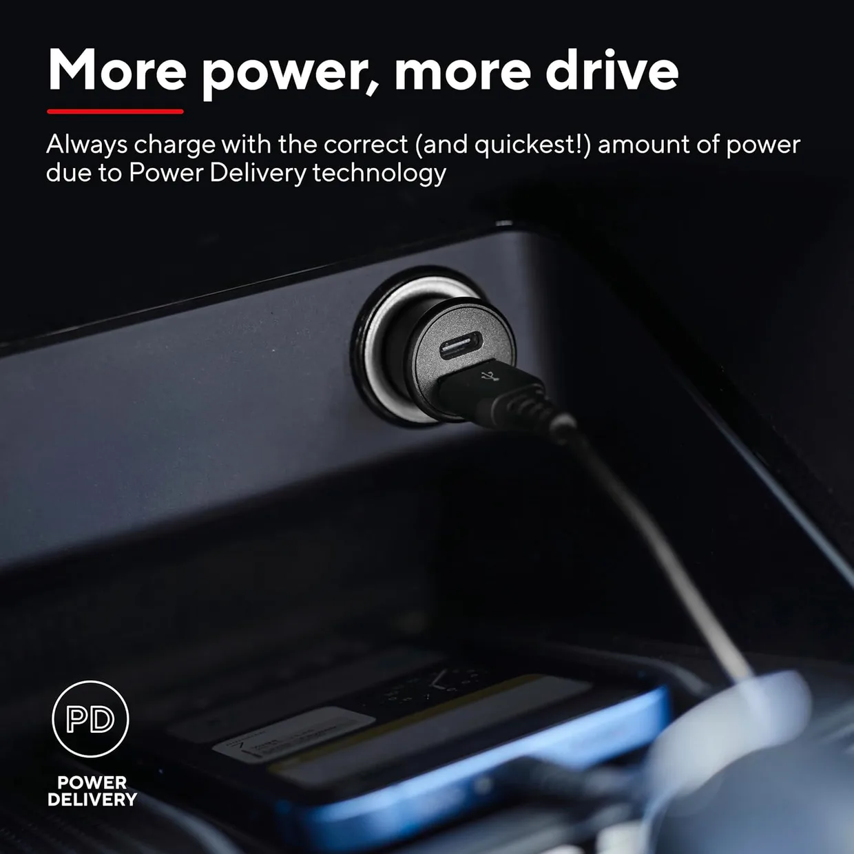 Автомобильное зарядное устройство Trust 38 Вт USB-C + USB-A PD (25197) — фото 7