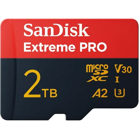 Карта памяти SanDisk Extreme PRO microSDXC 2TB (UHS-I U3) W-150 MB/s, R-250 MB/s Class 10 A2 V30 (SDSQXCD-2T00-GN6MA)