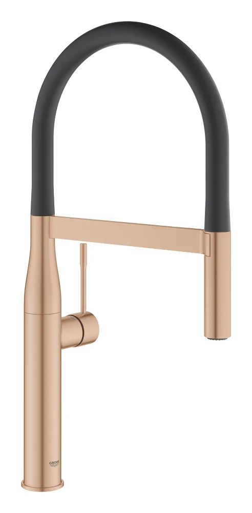 Змішувач для кухні GROHE Essence з пружинним виливом і висувною лійкою, Warm Sunset Brushed (30294DL0)