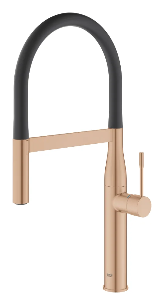 Змішувач для кухні GROHE Essence з пружинним виливом і висувною лійкою, Warm Sunset Brushed (30294DL0) — фото 2