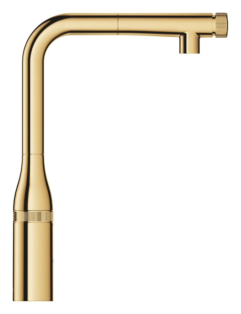 Змішувач для кухні GROHE Essence SmartControl з висувним виливом, Cool Sunrise (31615GL0) — фото 2