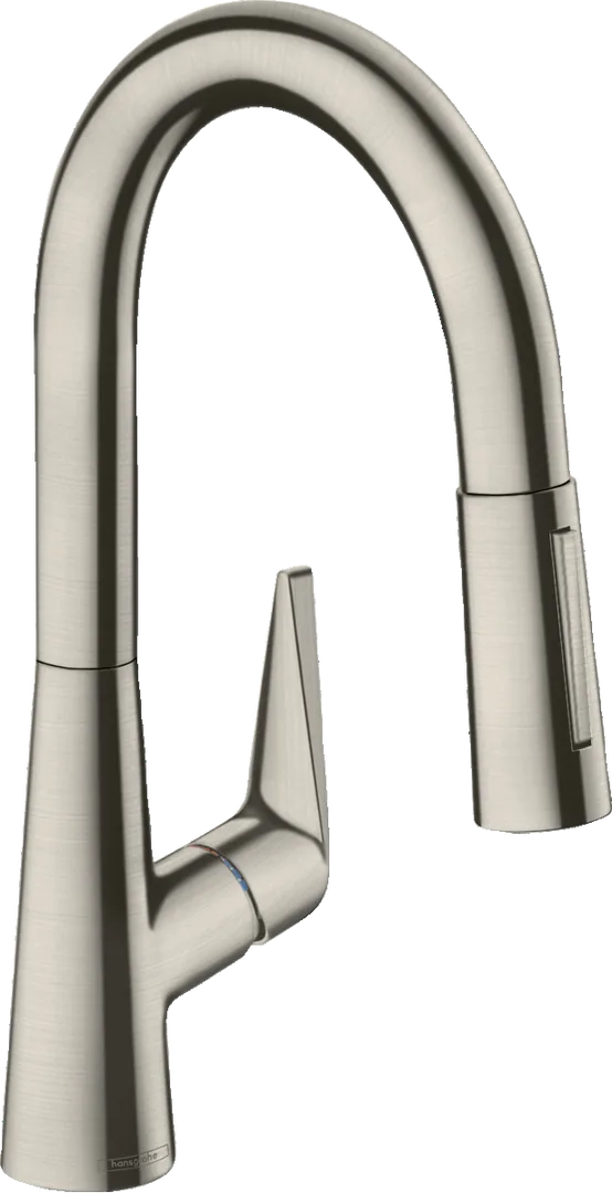 Змішувач для кухні hansgrohe Talis M51 160 з висувною лійкою, Stainless Steel Finish (73850800)