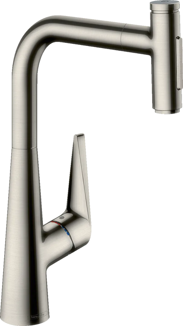 Смеситель для кухни hansgrohe Talis Select M51 300 с выдвижной лейкой, Stainless Steel Finish (73867800)