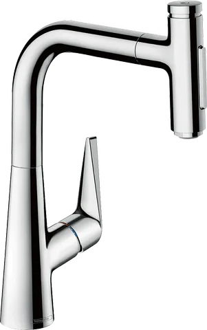 Смеситель для кухни hansgrohe Talis Select M51 220 с выдвижной лейкой, хром (73868000)