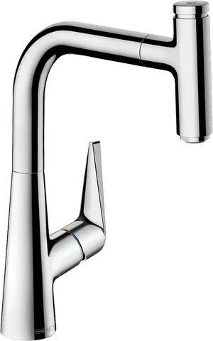 Смеситель для кухни hansgrohe Talis Select M51 220 с выдвижным изливом, хром (73852000)