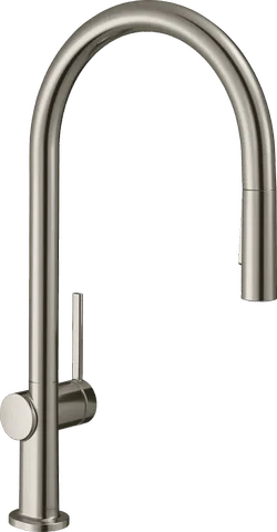 Смеситель для кухни hansgrohe Talis M54 210 с выдвижной лейкой, Stainless Steel Finish (72801800)