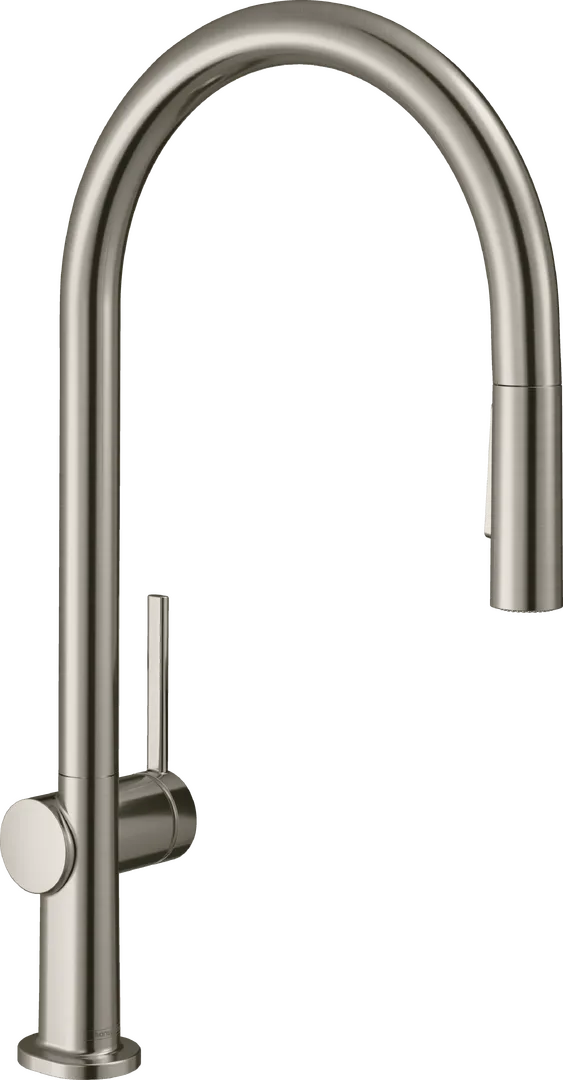 Змішувач для кухні hansgrohe Talis M54 210 з висувною лійкою, Stainless Steel Finish (72801800)