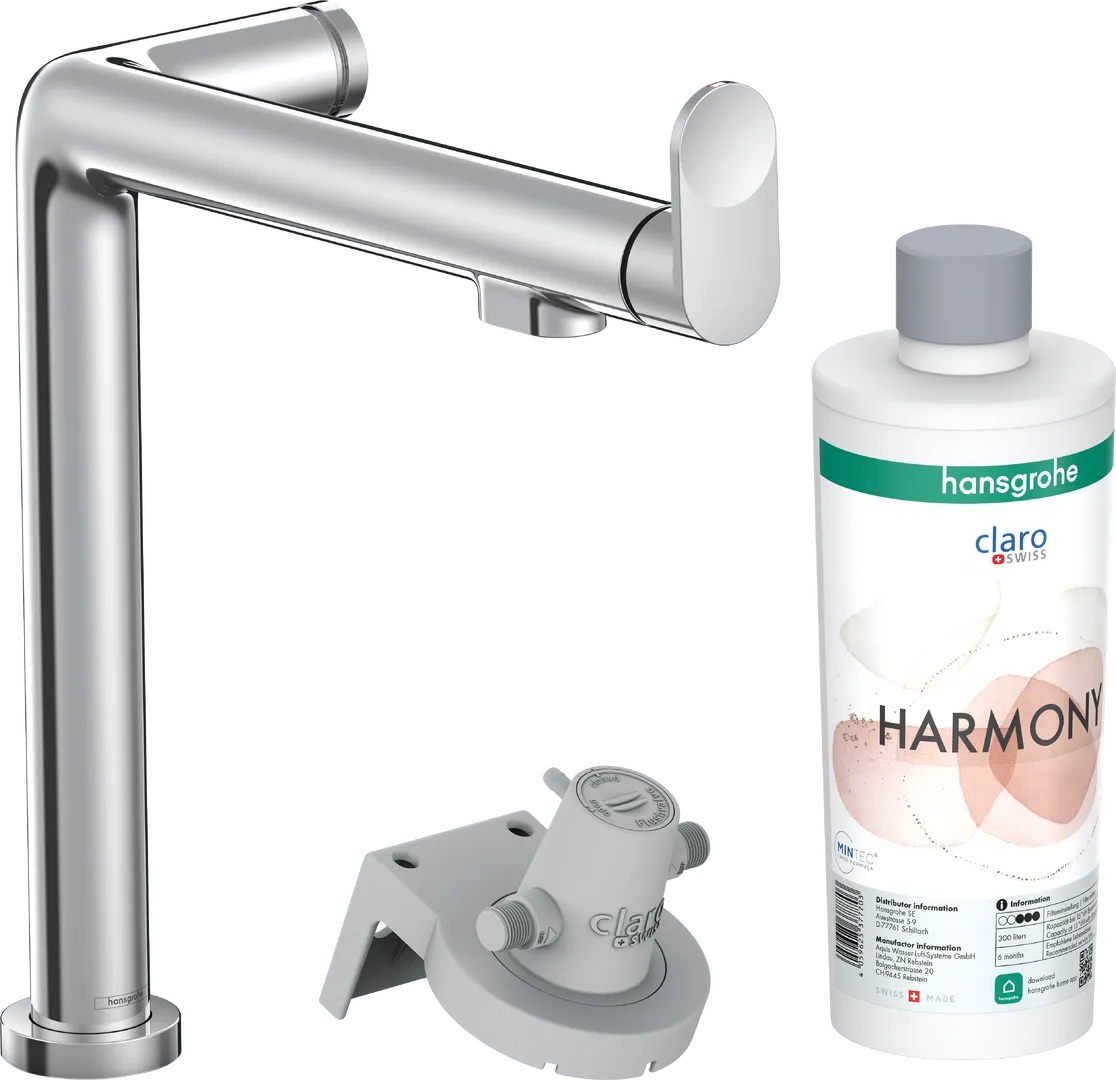 Смеситель для кухни hansgrohe Aqittura M91 240 с фильтром, стартовый набор, хром (76802000)