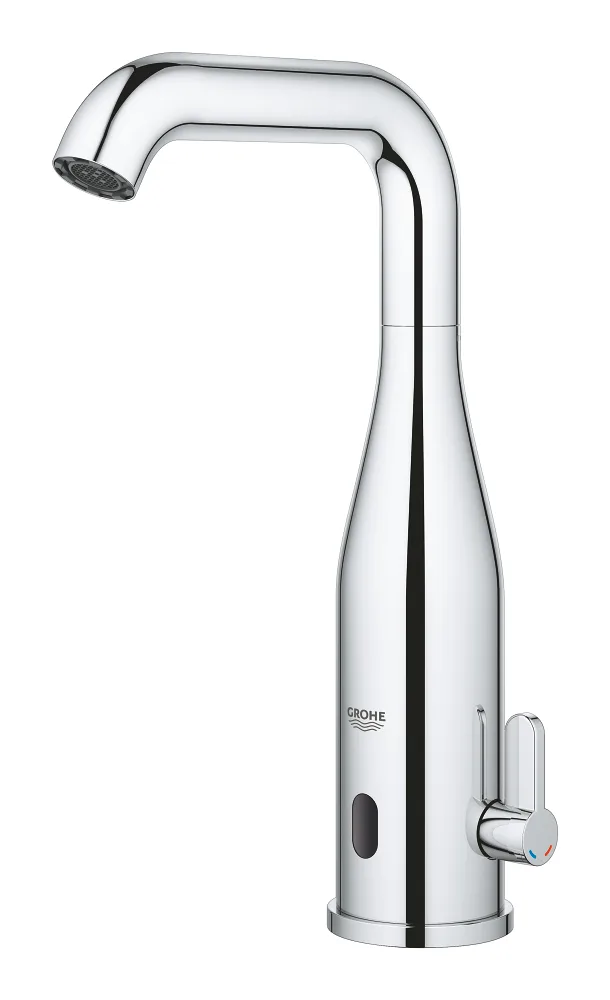 Смеситель для раковины бесконтактный GROHE Essence E с инфракрасным датчиком и ограничителем температуры, хром (36445000) — фото 3
