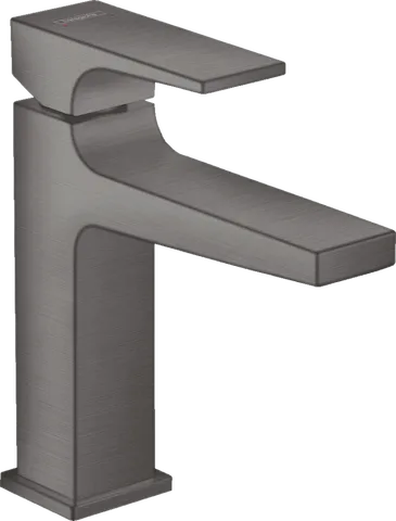 Смеситель для раковины hansgrohe Metropol 110 с донным клапаном Push-Open, Brushed Black Chrome (32507340)