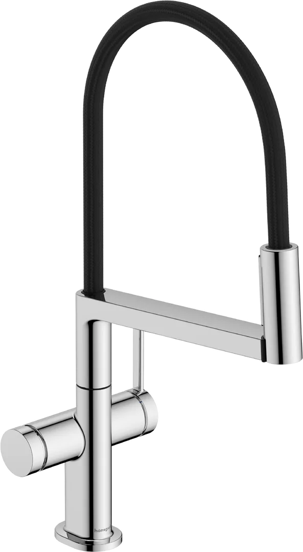 Смеситель для кухни hansgrohe Talis Select M54 PowderSpray полупрофессиональный, 3 режима, с кнопкой Select, хром (72861000)