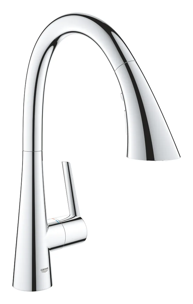 Смеситель для кухни GROHE Zedra с выдвижной лейкой, 3 режима, хром (32294002)