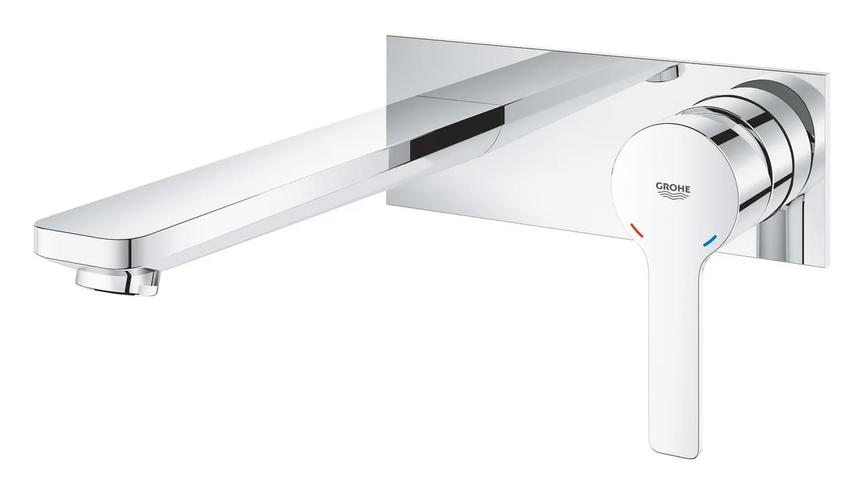 Змішувач для раковини настінний прихованого монтажу GROHE Lineare на 2 отвори, вилив 207 мм, зовнішня частина, хром (23444001) — фото 2