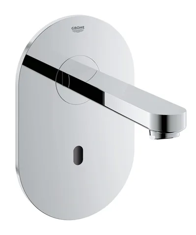 Кран для раковины настенный бесконтактный GROHE Eurosmart Cosmopolitan E с инфракрасным датчиком, без смешивания, внешняя часть, хром (36273000)