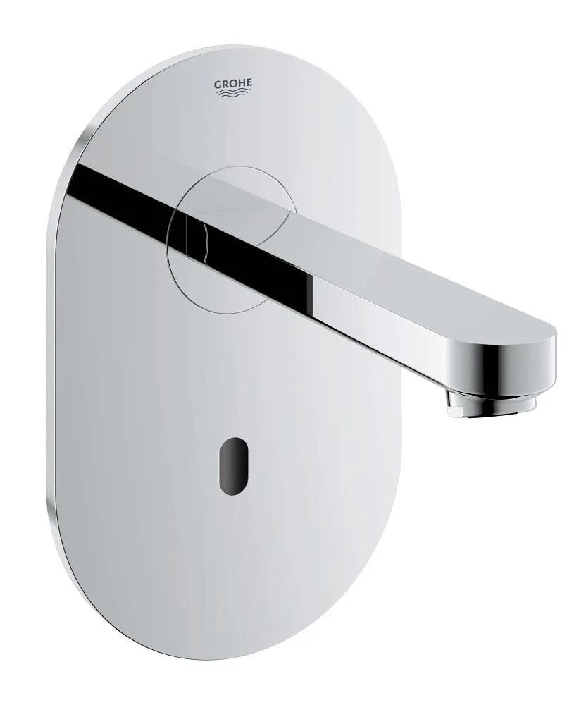 Кран для раковини настінний безконтактний GROHE Eurosmart Cosmopolitan E з інфрачервоним датчиком, без змішування, зовнішня частина, хром (36273000)