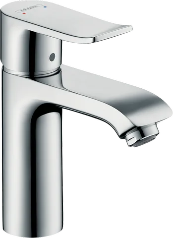 Смеситель для раковины hansgrohe Metris 110 без донного клапана, хром (31084000)