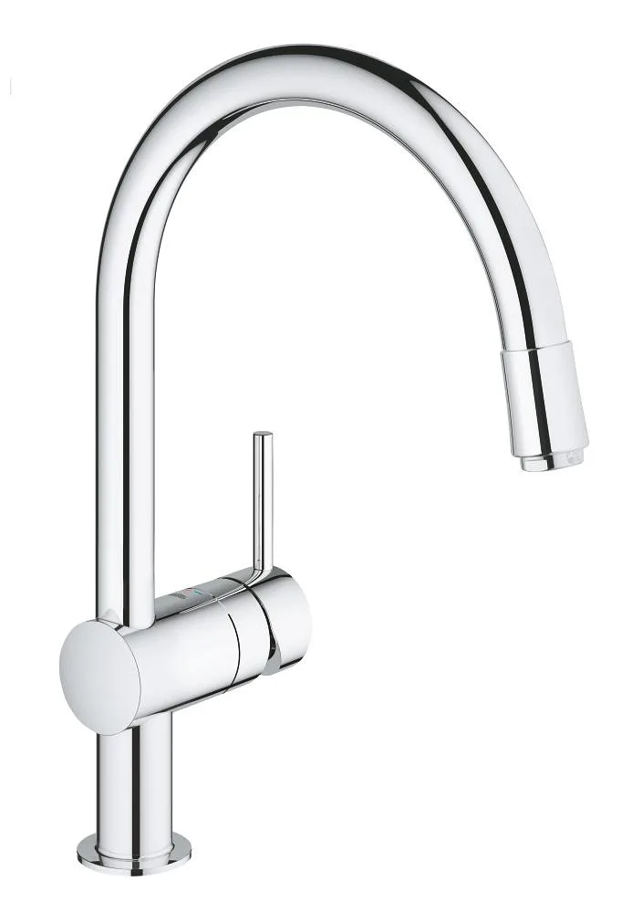 Смеситель для кухни GROHE Minta с C-образным выдвижным изливом, хром (32918000)
