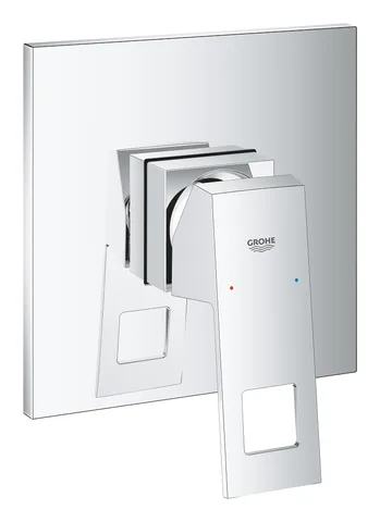Смеситель для душа скрытого монтажа GROHE Eurocube, внешняя часть для Rapido SmartBox, хром (24061000)