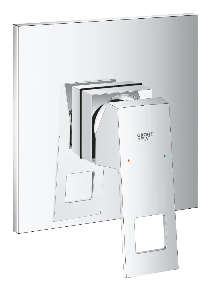Смеситель для душа скрытого монтажа GROHE Eurocube, внешняя часть для Rapido SmartBox, хром (24061000)