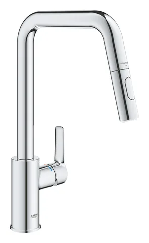 Смеситель для кухни GROHE Start с выдвижным изливом, 2 режима, хром (30631000)