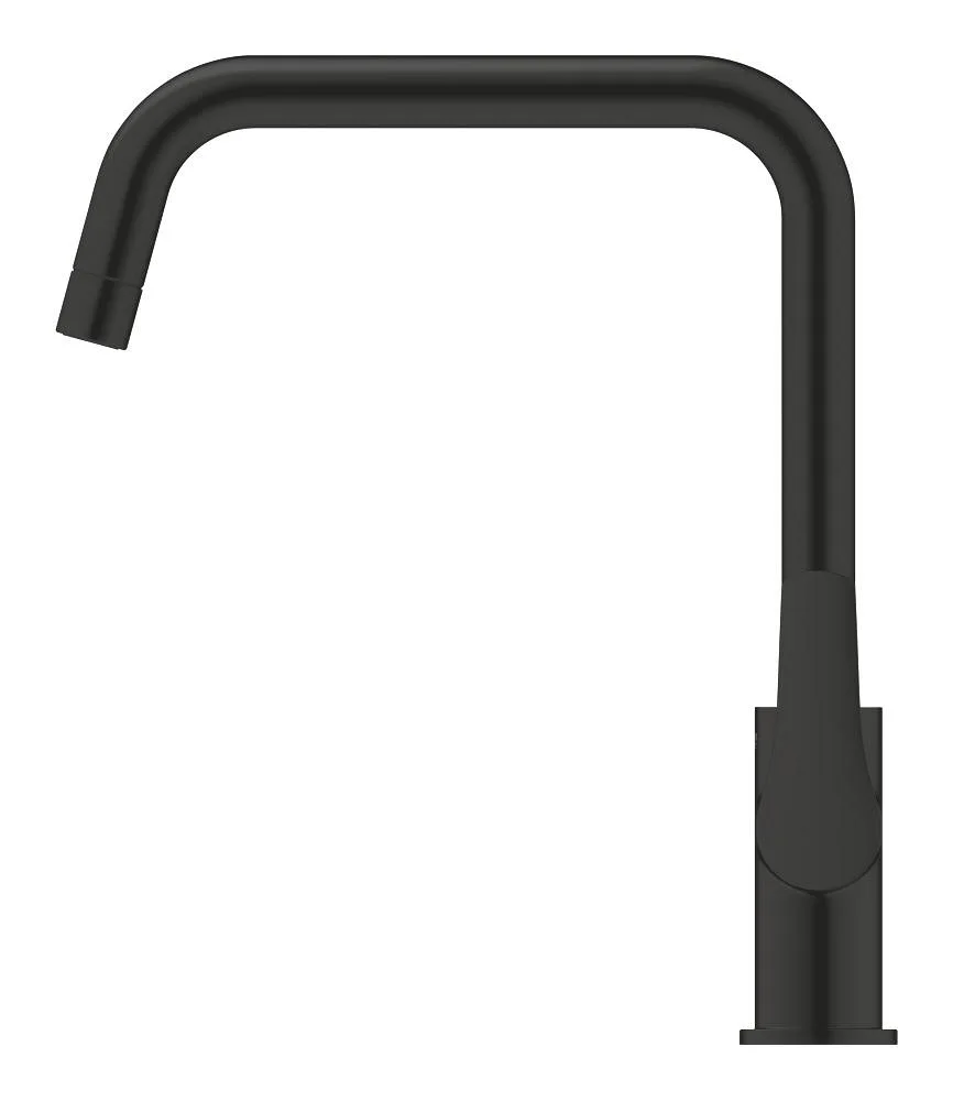 Смеситель для кухни GROHE Eurosmart с высоким U-образным изливом, матовый чёрный (305672430) — фото 2