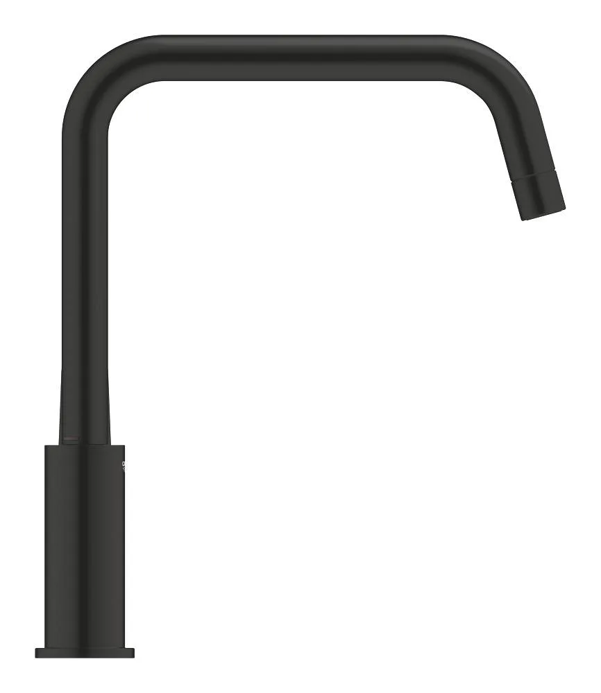 Смеситель для кухни GROHE Eurosmart с высоким U-образным изливом, матовый чёрный (305672430) — фото 3
