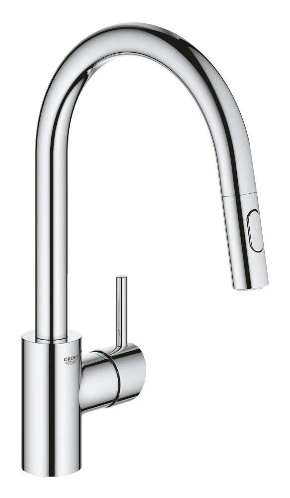 Смеситель для кухни GROHE Concetto с C-образным выдвижным изливом, 2 режима, хром (31483002)