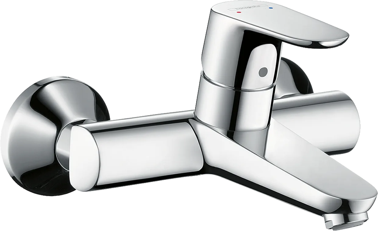 Смеситель для раковины настенный hansgrohe Focus, излив 180 мм, хром (31923000)