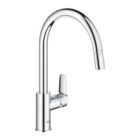 Смеситель для кухни GROHE BauEdge с выдвижным изливом, хром (30536000)